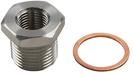 Lambdasonde O2 Sensor Gewinde Adapter Reduzierstück von M18 x 1,5 auf M10 x 1,25