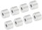PATIKIL 1/16 /1.5mm Draht Seil Stopphülse 50 Pack Aluminum Crimpschlaufe Hülse für Draht Seil und Kabel Zwinge Silber