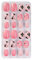 False Nail Tips For Kids Teens Short Candy Pink False Nail Tips Girl Children Cartoon Nails Press On Short Cute Short Square Nails Full Cover Press On