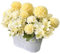 CANCLEAR Künstliche Blumen im Topf, künstliche Hortensien aus Seide, Blumenarrangement, Tischdekoration für Heimdekoration, Gelb