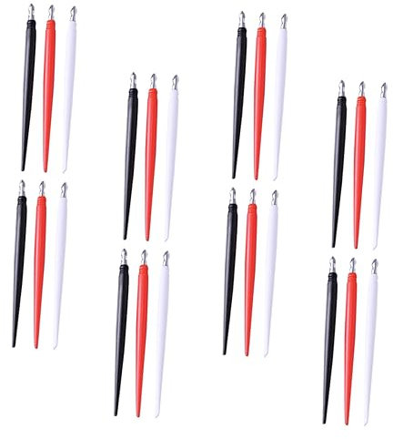 HOODANCOS 24St Scratch-Stift kratzbilder spatel Kratzstiftset abstreicher Kratzset Kratzpapierstift DIY-Kratzer DIY-Kits Kit zum Kratzen werkzeug Dual-Tip-Kratzer Zeichenstift kratzen Metall