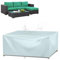 Abdeckung Gartenmöbel 260x90x70cm Wasserdicht Schutzhülle, Terrasse Gartenmöbel Abdeckungen, 420D Oxford Gewebe Outdoor Schutzhülle, Rechteckig Tischabdeckung Gartenmöbel, Outdoor-Couch-Abdeckung