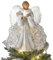 LED Christmas Angel Tree Topper - Light Up 30x20cm Angel Figurine for Home & Party Decorations
