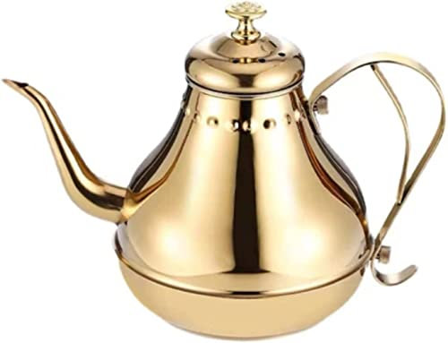 HAVVMK Cafetière à percolateur 8L en Acier Inoxydable Cafetière Moka Cafetière au Lait (doré)