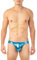Gary Majdell Sport Herren-Badeanzug mit O-Ring-Rückendetail, flüssiges metallisches glänzendes Trikot, Flüssiges Türkis, XL