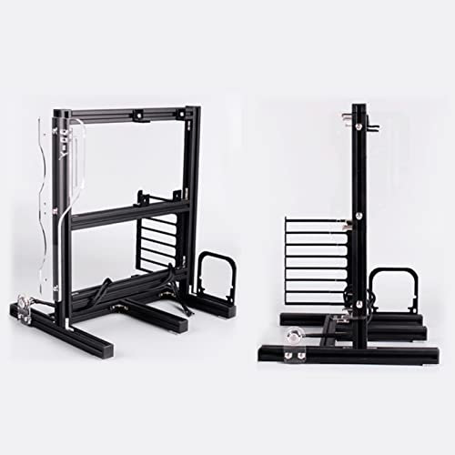 Open-Air-PC-Gehäuse, ATX M-ATX/ITX Open Chassis Vertikales Open-Frame-Computergehäuse Vertikaler Griff Übertaktungstestplattform-Chassis-Rack (Black)