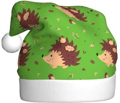 peiyeety Weihnachtsmütze mit Kaktus-Igel, Weihnachtsmütze für Erwachsene, originelle Weihnachtsmütze für Damen und Herren, Weihnachtsfeier-Dekoration