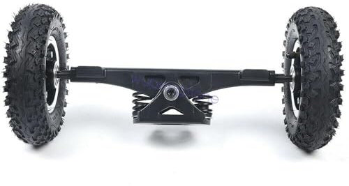 DDGFHGHK Offroad Elektro 8 Zoll LKW Räder Combo Skateboard Truck Mountain Longboard Räder mit Antriebsachse (Schwarz)