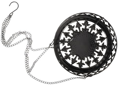 YARNOW Hängender Blumentopfkorb Bonsai Pflanzenständer Sukkulenten Pflanzen Hängehalter Eisen Blumentopfhalter Dekoratives Rack