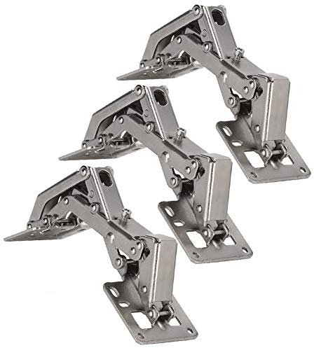 Bisagras de Puerta Bisagras de 165 a 180 Grados Puerta Gabinete de Cocina Oculto Ajustable con Tornillo