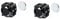 Stainless Steel Magnetic Stud Earrings for Men Women, Non-Piercing Clip On Stud Earrings Set 8mm (Black)