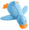 SNONESIY Anti Stress Ente Hund Pfotenstern Anti Stress Ente Hundespielzeug Antistressente für Hunde Quietschendes, Interaktives Kauspielzeug für Kleine Hunde Und Welpen 19 * 25CM(Blau)