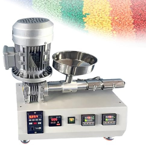 YZRDCXM 3D-Drucker-Filament-Maker-Maschine, 3D-Filament-Maker-Desktop, 1000-W-Desktop-Pellet-Extruder, mit 0-350 °C PID-Steuerung, Einzelschnecken-Extruder, for ABS/TPU/PET