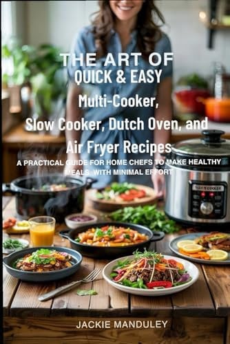 THE ART OF QUICK & EASY Multi-Cooker, Slow Cooker, Dutch Oven, and Air Fryer Recipes: A PRACTICAL GUIDE FOR HOME CHEFS TO MAKE HEALTHY MEALS WITH MINIMAL EFFORT
