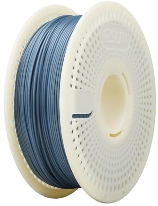 eSUN PLA Nachfüll-Filament und Spulen-Kit, Grau, 1KG | spulenloses PLA 1.75mm und abnehmbarer eSpool+, 1KG Spule (2.2 LBS) Speedy Filament für 3D-Drucker