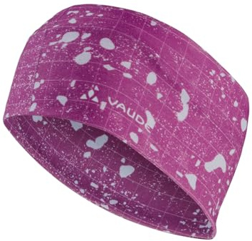 VAUDE Cassons Stirnband – Leichtes Kopfband Damen weit für Gym und Wandern, Kopfschutz Damen für Gym aus Stoff – Alpinismus – pink orchid, Größe: Einheitsgröße