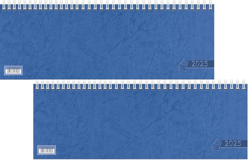 Glocken Querterminbuch (2025), 2 Seiten = 1 Woche, 297 × 105 mm, 112 Seiten, Karton-Umschlag (blau, 2)