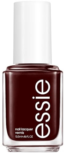 Essie Original Nail Polish, Fringes & Saddle, Dark Chocolate Brown Varnish | Rich Colour & Shine, Salon Quality Vegan Formula Nail Varnish With Saturated Colour Payoff And Shine In Every Coat