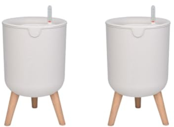Bosiyrggrl Automatic Self-Watering Flower Pot with Water Level for Home Indoor Outdoor Garden Flower Pot Bracket Home Decor