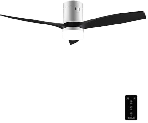 Cecotec Deckenventilator EnergySilence Aero 5600 Classic Iron&Black, 132 cm | LED-Licht 20 W, Fernbedienung, Timer bis 8 Std., 6 Stufen, 40 W DC-Motor, 3 Rotorblätter, Sommer-/Winter-Funktion