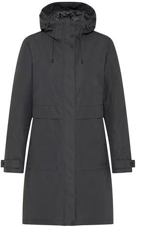 NORTH BEND NBMalika Damen Parka Winterjacke Jacke, 42, Phantom (1016)
