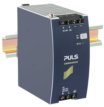 PULS CS10.241 10 AMP, 24-28 VDC, DIN-Rail Mount, for 1 Phase Systems, Power Supply
