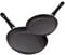 Scanpan 10202600 Piece Fry Pan, 8 and 10 1/4, Black Classic 2-teiliges Bratpfannen-Set, 20,3 cm und 26,7 cm, Schwarz, Aluminium