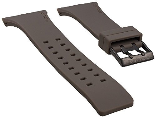 Police Vantage Uhrenarmband Kautschuk Band Beige für P13077MPGYU-02