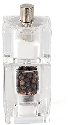 Olympia Combined Salt and Pepper Mill with Adjustable Grind - 90x40mm