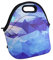 Ofeily Lunchtasche mit feinem Neopren-Material, wasserdicht, Picknick-Tasche, Mama-Tasche (blauer Diamant)