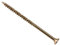 ForgeFast Elite Boîte de 100 vis à bois à faible couple passivé Jaune zinc 4,5 x 80 mm