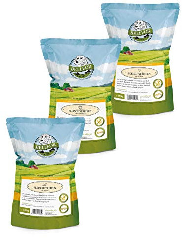 Bellfor Hundesnack Gesunder sind ohne Zusätze und Geschmacksverstärker hergestellt und Lassen Sich gut als Belohnungssnack füttern 3 x 100 g