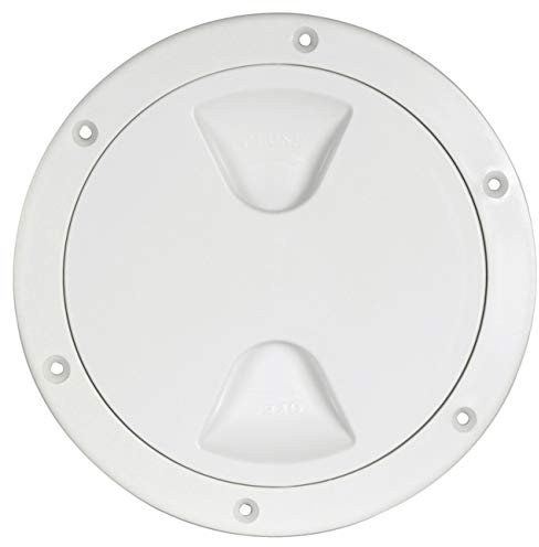 Osculati Inspektionsstopfen mit Dichtung und Gewinde, Farbe: weiß, DURCHMESSER IN MM: 152 mm