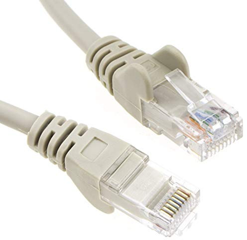 kenable Grey Network Ethernet RJ45 Cat5E-CCA UTP PATCH 26AWG Cable Lead 10m [10 metres]