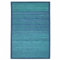 Tapis Larges Lattes et Ganse, 180cm x 120cm, Bleu