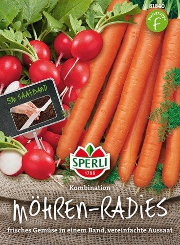 Radies Carottes, bande de semences