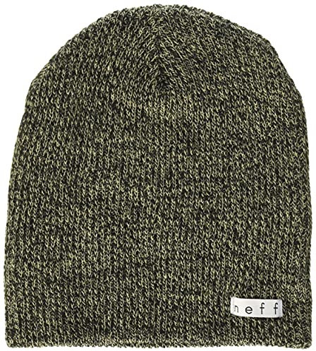 Neff Unisex-Erwachsene Daily Heather Beanie-Mütze, Twill/Schwarz, Einheitsgröße
