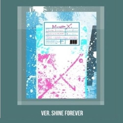 Monsta X - [Shine Forever] 1st Repackage Album A Version - Shine Forever CD+1p Folding Bromide(A Ver Only)+88p Booklet+1p Photocard+9p Sticker+1p Pre-Order Poster(On-Pack)+Poster K-POP Sealed