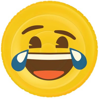 Otto Simon Emoji Gonflable Drôle De Tête, pour la mer et la Piscine, Ø 140 cm