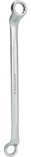 BRILLIANT TOOLS BT012903 Doppel-Ringschlüssel, gekröpft, 12 x 13 mm [Powered by KS TOOLS]