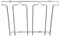Amtido Wine Glass Holder & Stemware Rack - Under Cabinet Mount - Chrome (2-Pack)
