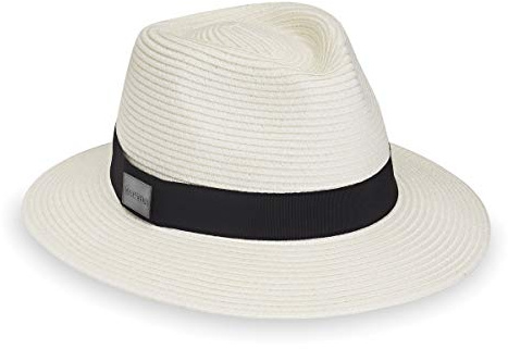 CARKELLA Men’s Fairway Fedora (Ivory, L/XL) – UPF 50+, UV Sun Protection, Wind-Resistant, Wide Brim, Packable, Travel-Friendly, Adjustable, Luxury Hat for Resort, Golf, Travel, Outdoor Events