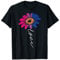 Love Sunflower Floral LGBTQ Bisexual Flag Gay Pride Ally Bi T-Shirt