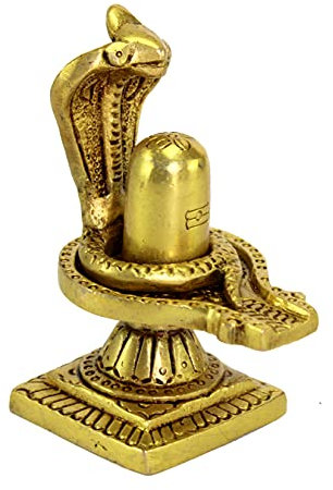 ESPLANADE Shiv Ling Shiva Lingam mit Sheshnaag Statue Idol Murti für Zuhause, Tempel und Pooja, 10,2 cm