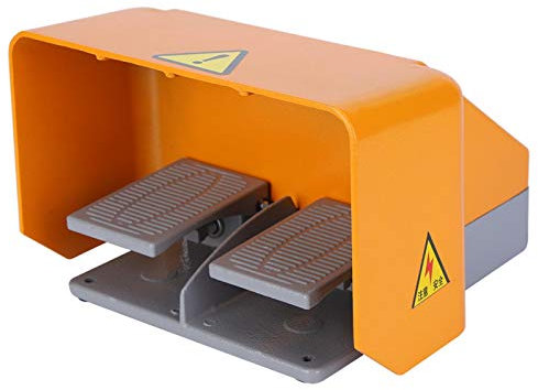 Interruttore a pedale, schermo sovradimensionato Interruttori elettrici con vernice anticorrosione uniforme Interruttore a pedale doppio per kit di clip di alimentazione della macchina