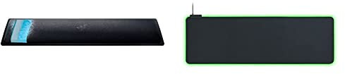 Razer Wrist Rest Pro - Ergonomische Handballenauflage für Gaming Tastaturen im Full-Size-Format mit Kältegel Schwarz & Goliathus Extended Chroma - Extra große weiche XXL Gaming Maus-Matte