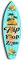 Chunful Surfbrett Wanddekoration 12,7 x 40,6 cm Holz Strand Thema Wandbehang Schild Tropische Flip Flop Wandkunst Surfbrett Wanddekoration für Badezimmer Outdoor Indoor Sommer Dekor