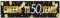50. Geburtstagsfeier Dekorationen Banner 50. Geburtstag Deko für männer Prost auf 50 Jahre Stoff Zeichen Poster Hintergrund Banner Foto Hintergrund Poster für Geburtstag Party Deko für Schwarz Gold