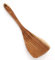 Wooden Spatula, Teak Wood Solid Turner Non-Stick Flat Frying Spatula Long Handle Heat Resistant Cookware Kitchen Utensils for Cooking, Baking, Stiring, Frying (31.5x7.5cm)