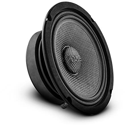 DS18 PRO-CF6.4SL 16.5 cm (6.5 Zoll) Slim Lautsprecher, 500 Watt, RMS max. Leistung, 4 Ohm, wasserabweisend, Mittelbass-Lautsprecher – toller Lautsprecher für Motorräder und Powersports